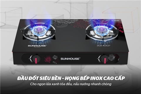 Bếp gas dương kính Sunhouse SHB626PT