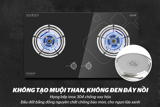 Bếp gas âm kính Sunhouse SHB5515-SG – ảnh 4
