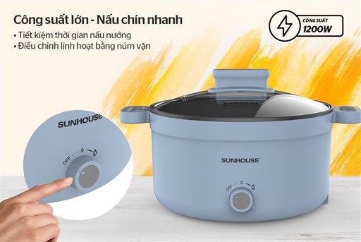 Lẩu điện 3.5L Sunhouse SHD4528 – ảnh 4