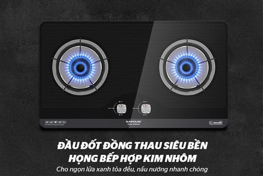 Bếp gas âm kính Sunhouse SHB6630 – ảnh 3