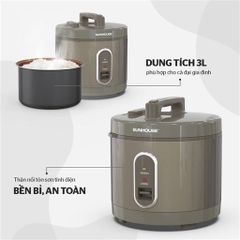 Nồi cơm điện 3L Sunhouse SHD8308 ảnh 2