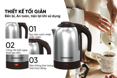 Ấm siêu tốc inox 1.8L Sunhouse SHD1185 ảnh 8