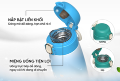 Bình giữ nhiệt trẻ em grippal 420ML Sunhouse KS-TU420GB ảnh 8