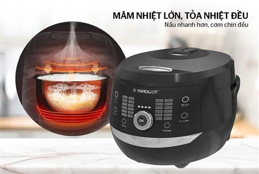 Nồi cơm điện tử 1.8L Sunhouse SHD8911 – ảnh 8