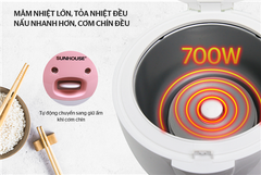 Nồi cơm điện 1.8L Sunhouse SHD8607W ảnh 4