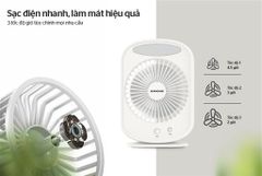 Quạt sạc mini Sunhouse SHD7110 ảnh 5