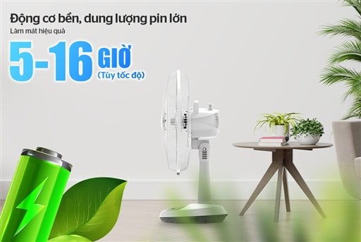 Quạt sạc Sunhouse SHD7223 – ảnh 5