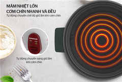 Nồi cơm điện 2.8 l Sunhouse vung rời SHD8138 ảnh 3