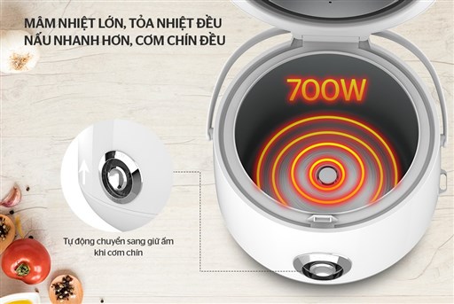 Nồi cơm điện 1.8 l Sunhouse SHD8606 – ảnh 5