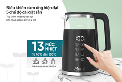 Ấm siêu tốc thủy tinh 1.7L Sunhouse Mama SHD1333 ảnh 8