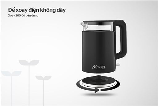 Ấm siêu tốc thủy tinh 1.7L Sunhouse Mama SHD1330 – ảnh 6