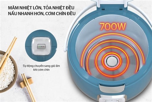 Nồi cơm điện 1.8L Sunhouse SHD8662 – ảnh 5