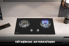 Bếp gas âm kính Sunhouse SHB507-MT ảnh 5