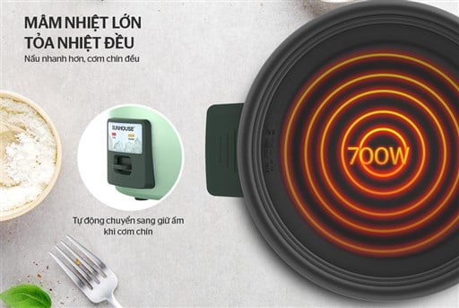 Nồi cơm điện 1.8 l Sunhouse SHD8133 – ảnh 5