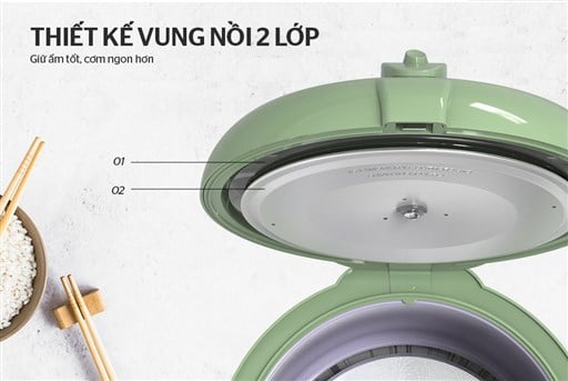 Nồi cơm điện 1.8L Sunhouse SHD8621 – ảnh 4