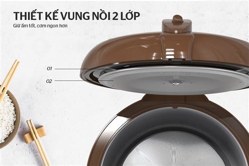 Nồi cơm điện 1.8L Sunhouse SHD8623 – ảnh 4