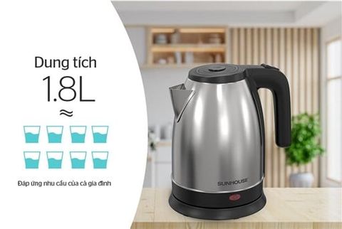 Ấm siêu tốc inox Sunhouse SHD1183