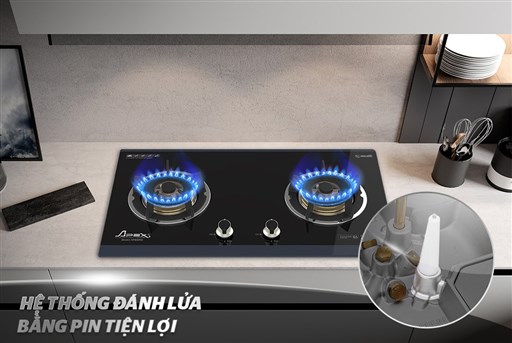 Bếp gas âm kính apex APB8816 – ảnh 7