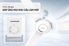 Quạt trần Sunhouse 3 cánh SHD7657 ảnh 7