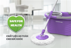 Bộ lau nhà xoay 360 độ Sunhouse KS-CL330CP ảnh 1