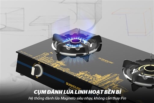 Bếp gas dương kính Sunhouse SHB0912 – ảnh 6
