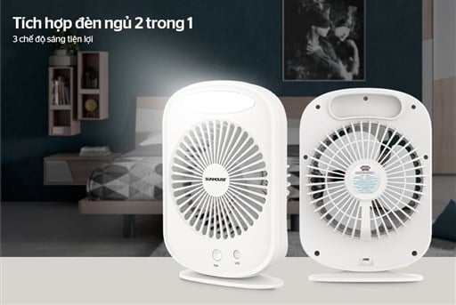 Quạt sạc mini Sunhouse SHD7110 – ảnh 6