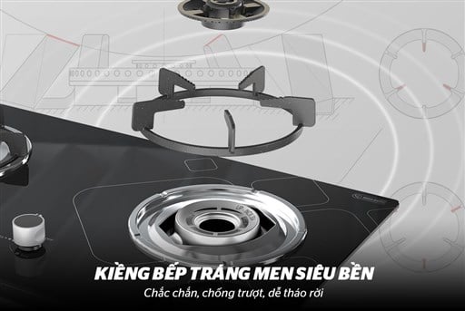 Bếp gas âm kính Sunhouse SHB5515-SG – ảnh 6