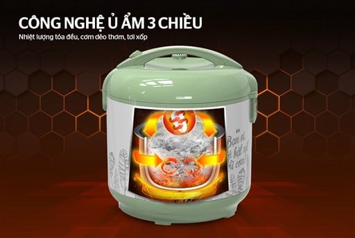 Nồi cơm điện 1.8L Sunhouse SHD8621 – ảnh 5