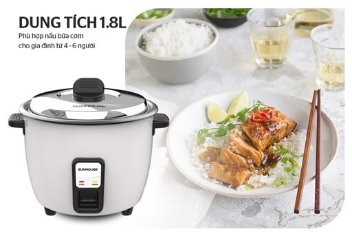 Nồi cơm điện 1.8 l Sunhouse SHD8132 – ảnh 5
