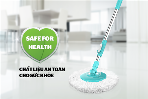 Cây lau nhà xoay 360 độ happy time KH-MO330IB