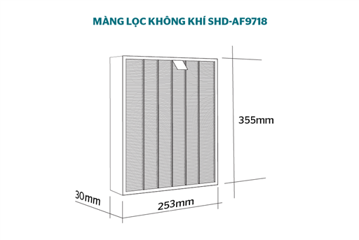 Màng lọc không khí Sunhouse SHD-AF9718 – ảnh 2