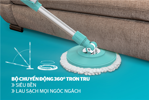Cây lau nhà xoay 360 độ happy time KH-MO330IB – ảnh 4