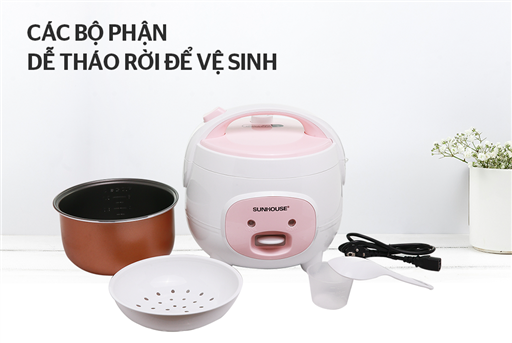 Nồi cơm điện 1.8L Sunhouse SHD8607W – ảnh 6