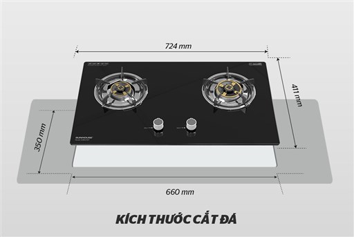 Bếp gas âm kính Sunhouse SHB507-MT – ảnh 7