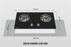 Bếp gas âm kính Sunhouse SHB507-MT ảnh 7