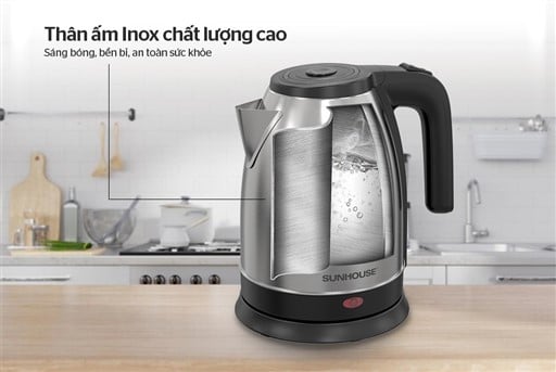 Ấm siêu tốc inox Sunhouse SHD1183 – ảnh 2