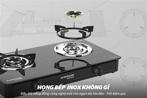Bếp gas dương kính Sunhouse Mama MMB0910 – ảnh 6