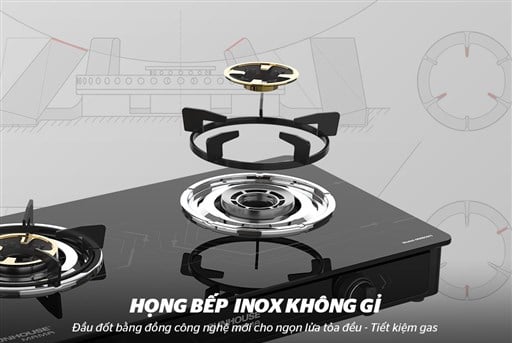 Bếp gas dương kính Sunhouse Mama MMB0911 – ảnh 6