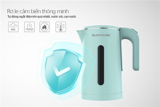 Ấm siêu tốc inox 2 lớp 1.8L Sunhouse SHD1351 – ảnh 5