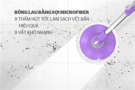 Bộ lau nhà xoay 360 độ Sunhouse KS-CL330CP – ảnh 2