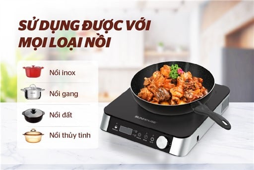 Bếp hồng ngoại hai vòng nhiệt Sunhouse SHD6024 – ảnh 8