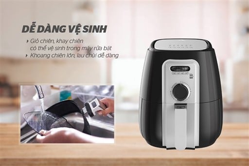 Nồi chiên không dầu 3L Sunhouse SHD4025B – ảnh 7