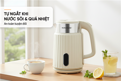 Ấm siêu tốc inox 2 lớp 2L Sunhouse SHD1393 – ảnh 6