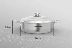Nồi lẩu inox 1 đáy Sunhouse SHG28L ảnh 5