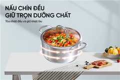 Nồi inox 304 đáy liền Sunhouse SHG706-24 ảnh 7