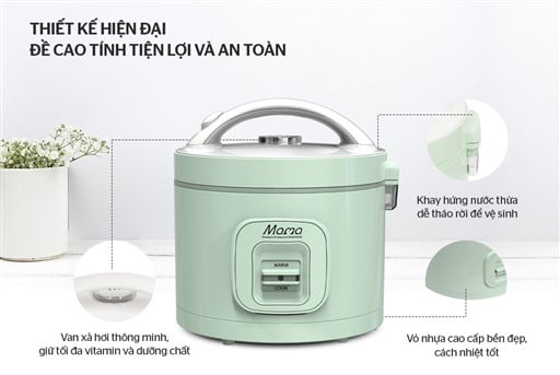 Nồi cơm điện 1.2L Sunhouse Mama SHD8265B – ảnh 5