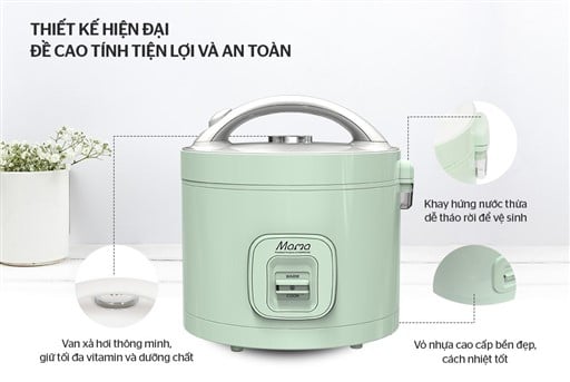 Nồi cơm điện 1.8L Sunhouse Mama SHD8665B – ảnh 5