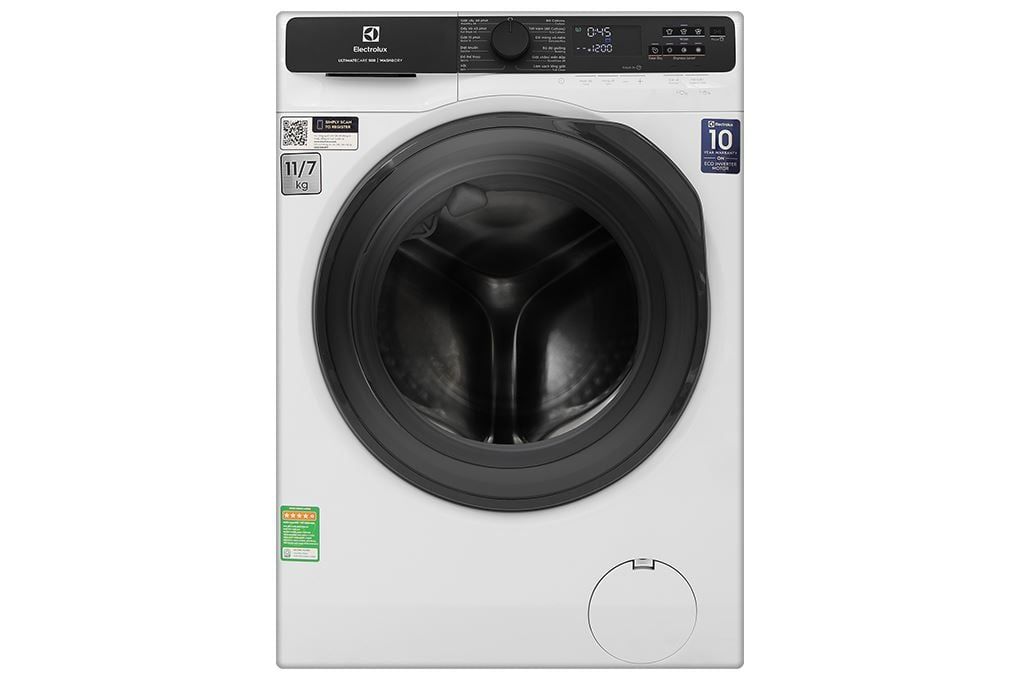 Máy giặt sấy Electrolux UltimateCare 500 Inverter giặt 11 kg - sấy 7 kg EWW1123P5WC