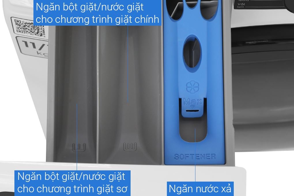 Máy giặt sấy Electrolux EWW1123P5WC - bảng điều khiển và tiện ích Máy giặt sấy Electrolux EWW1123P5WC - bảng điều khiển và tiện ích
