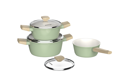 Bộ nồi phủ sứ nano đáy từ Sunhouse healthy SHG7979MT1